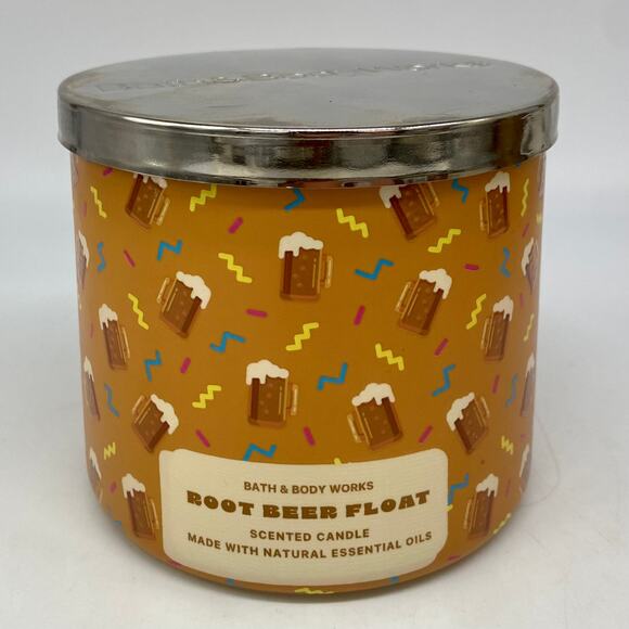 Bath & Body Works ROOT BEER FLOAT 3-Wick Scented Candle - NEW - Picture 1 of 4